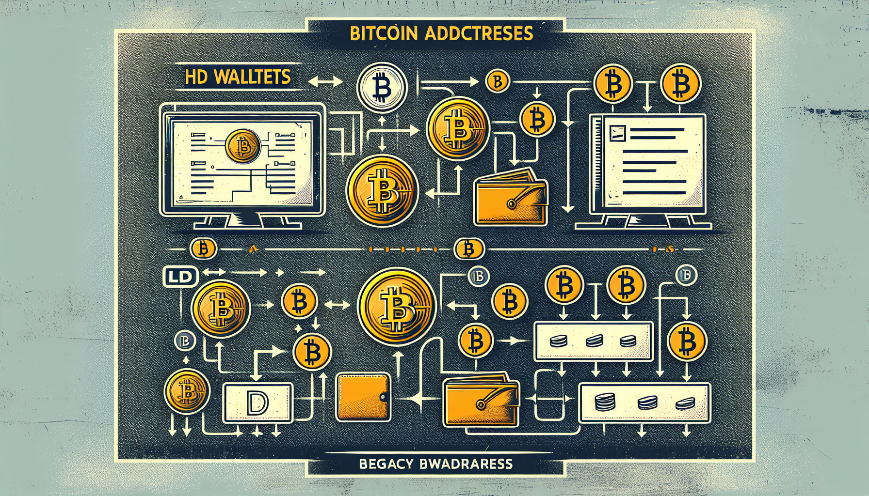 Bitcoin address generation: HD wallets vs legacy addresses explained