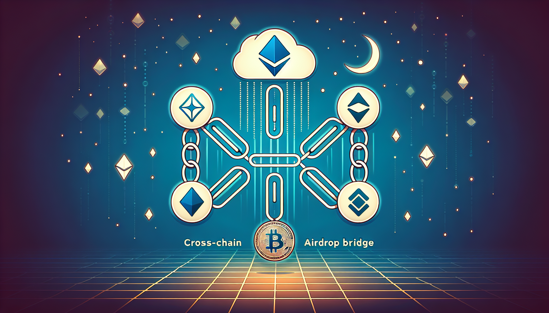 Cross-chain airdrop bridges