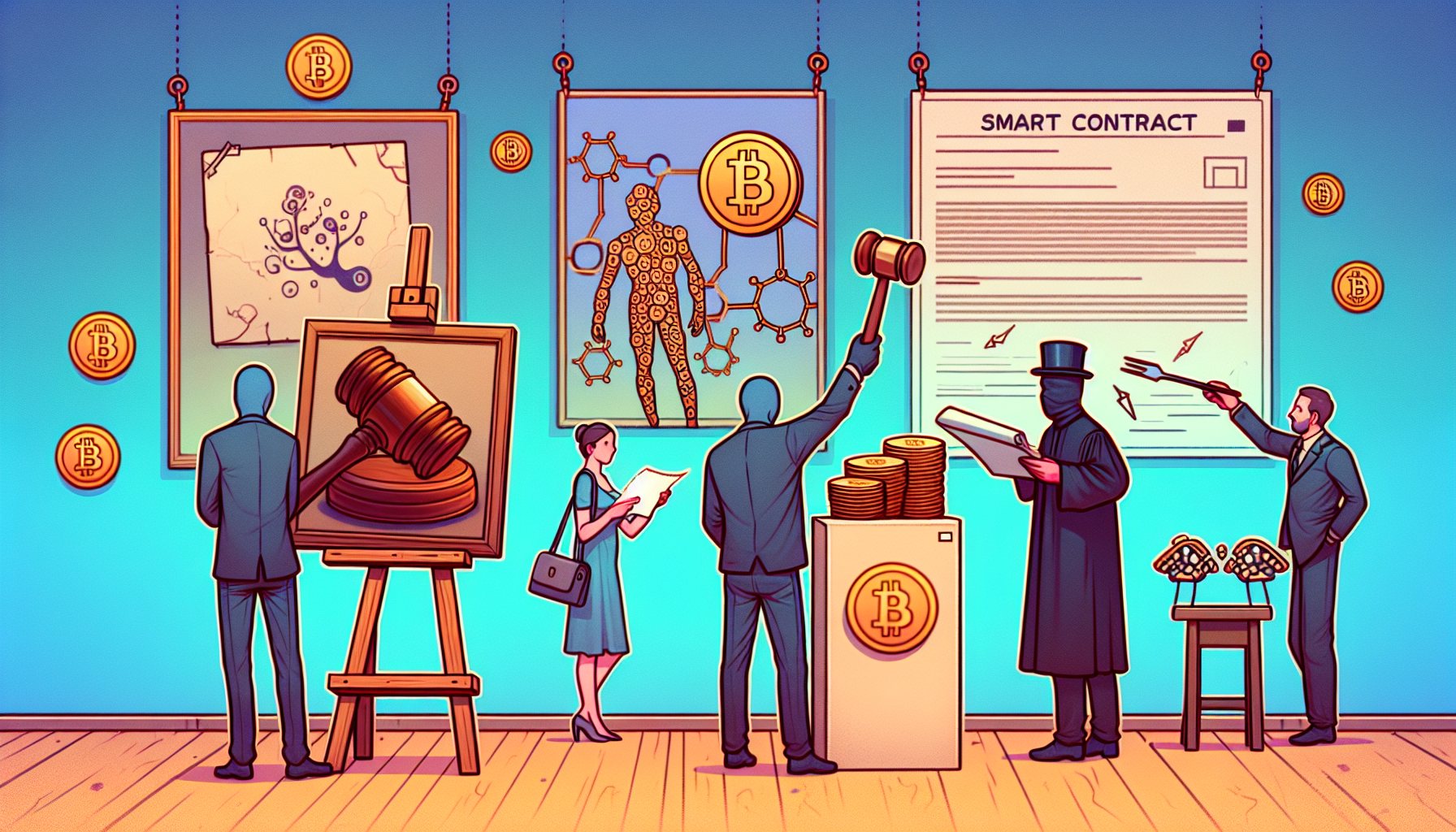 The role of smart contracts in NFT art sales
