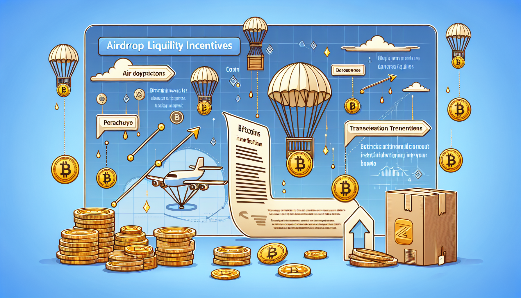 Airdrop liquidity incentives