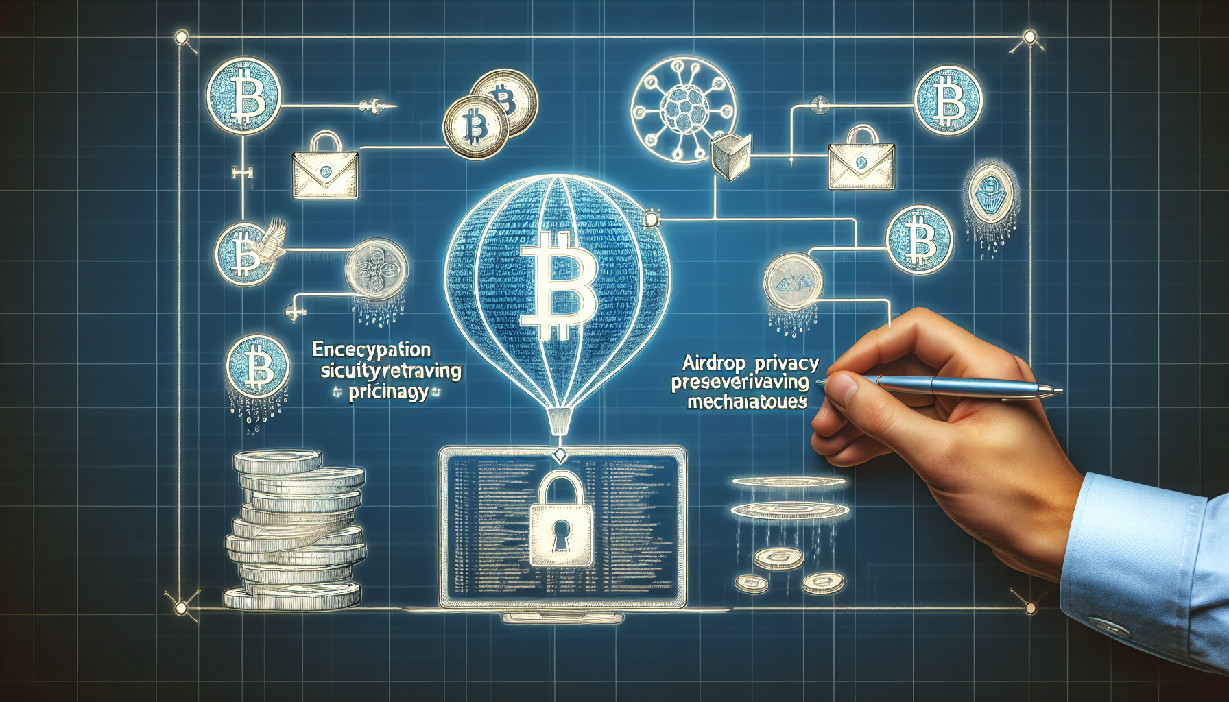 Airdrop privacy-preserving mechanisms
