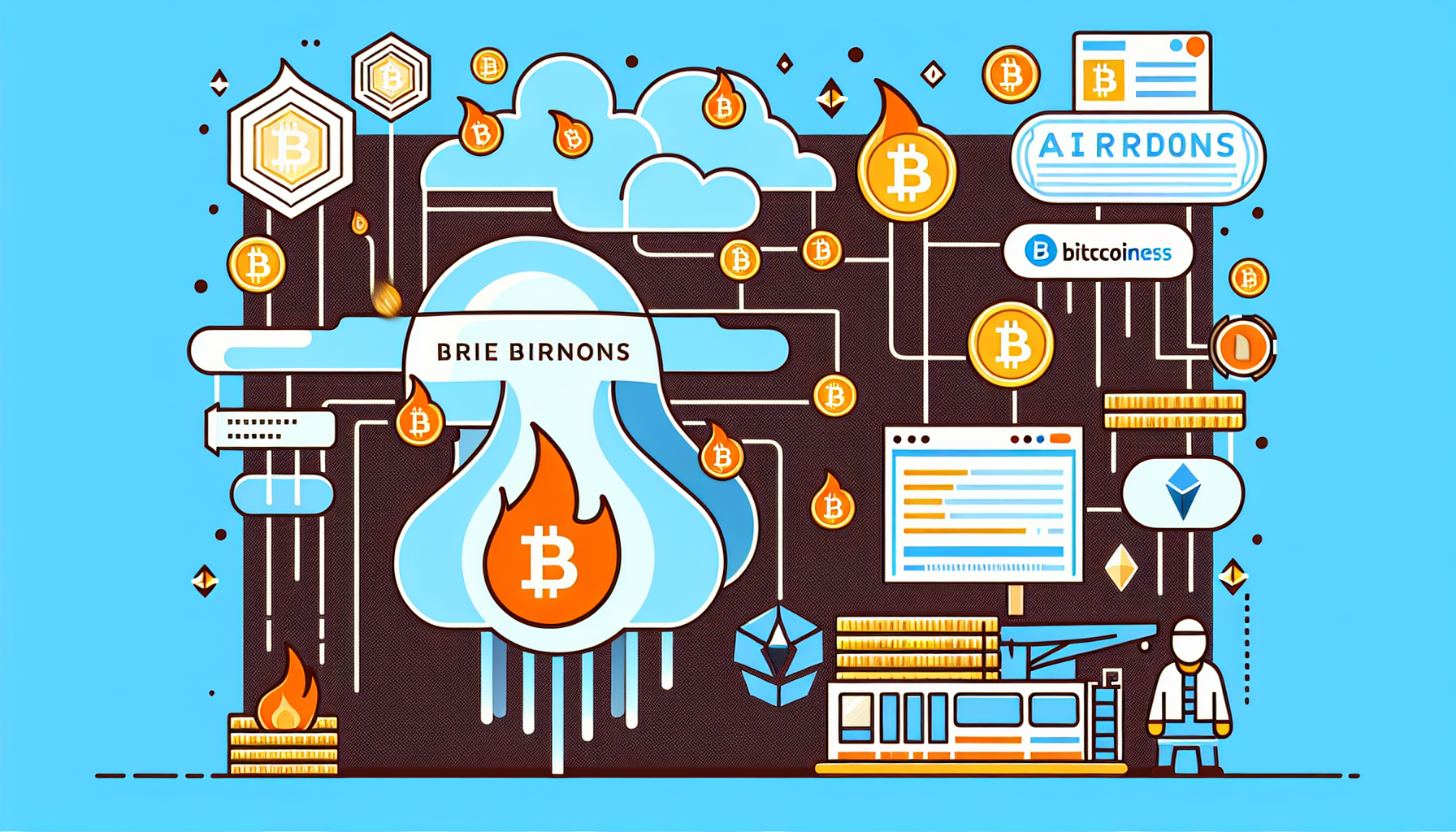 Airdrop token burns mechanisms