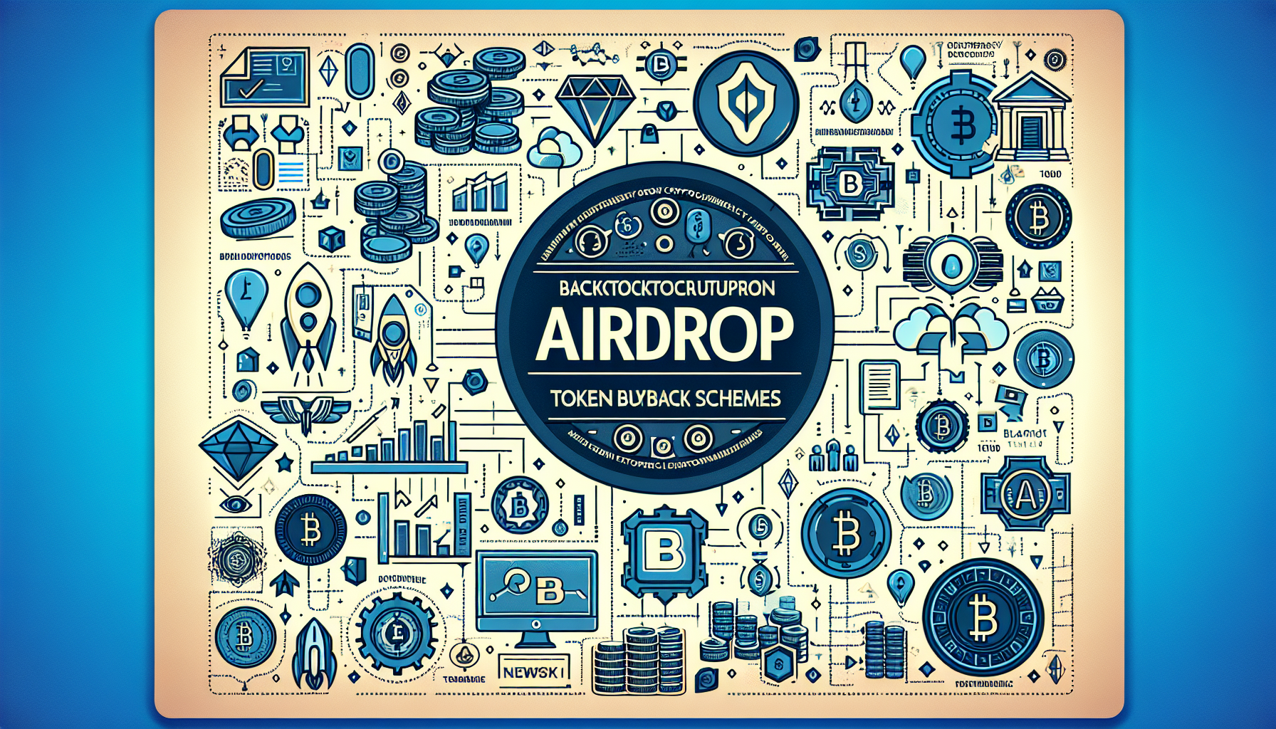 Airdrop token buyback schemes