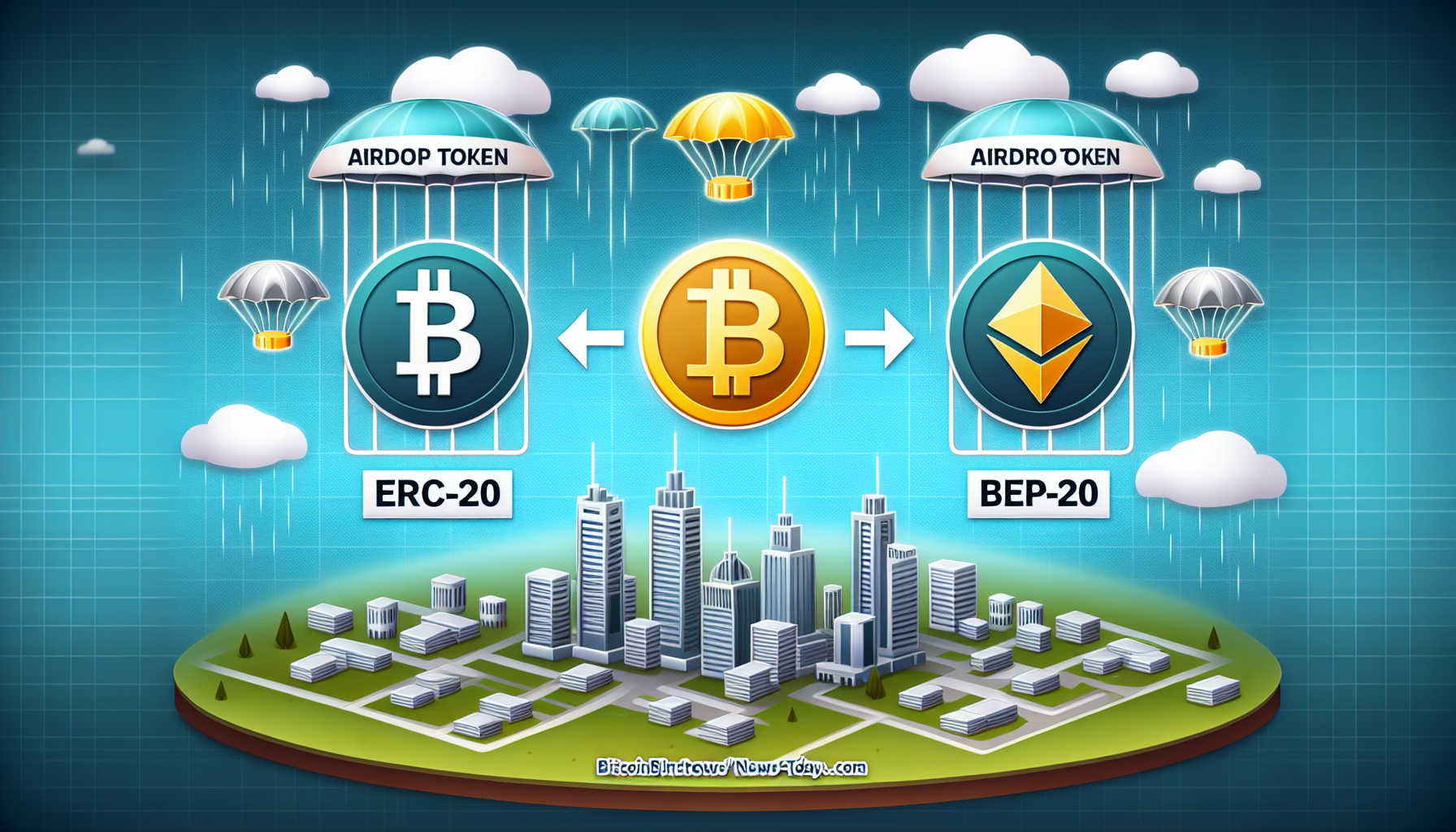 Airdrop token standard comparisons (ERC-20 vs BEP-20)