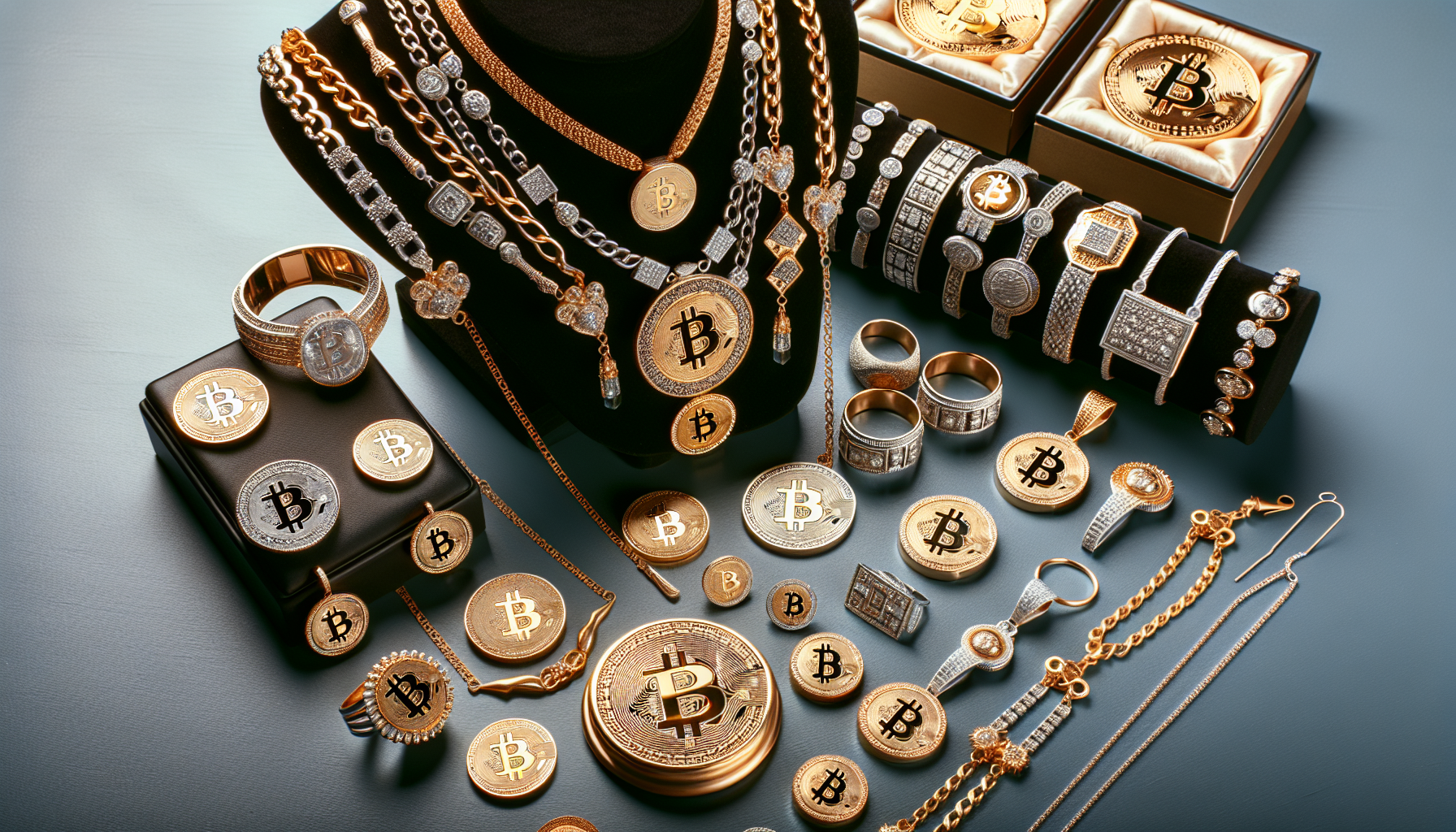 Bitcoin-themed jewelry collections