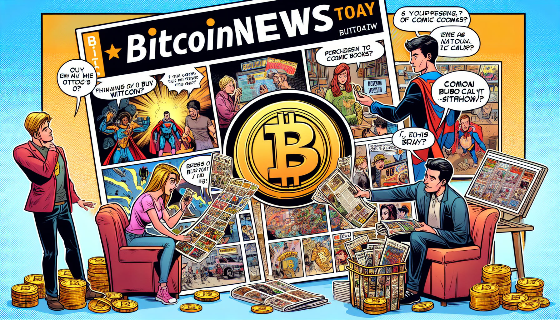 Bitcoin comic books and pop culture