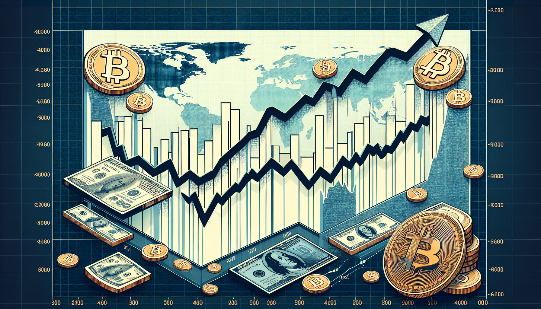 Correlation between S&P 500 and Bitcoin price