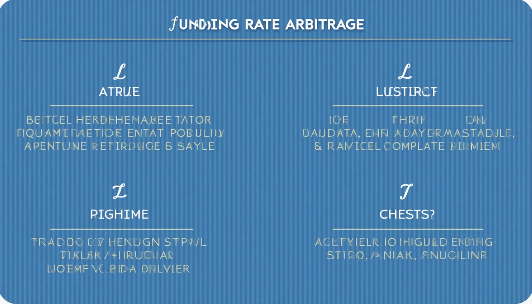 Funding rate arbitrage opportunities