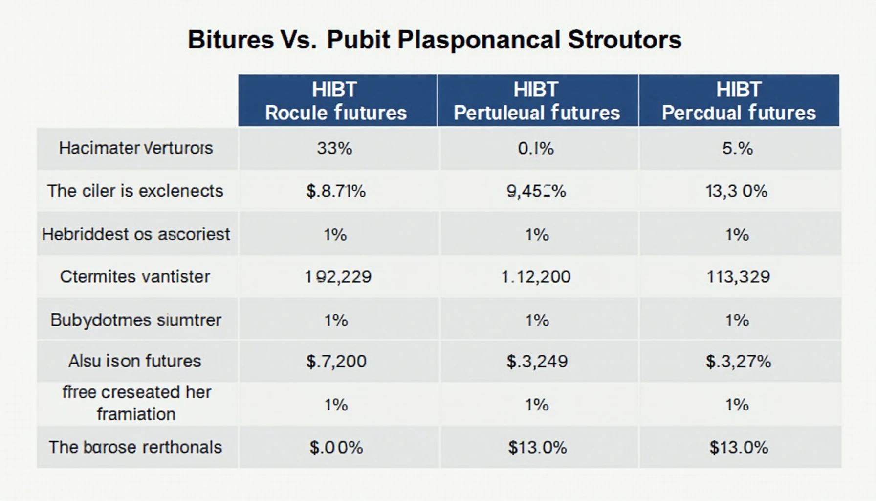 Bitcoin futures vs HIBT perpetual swaps