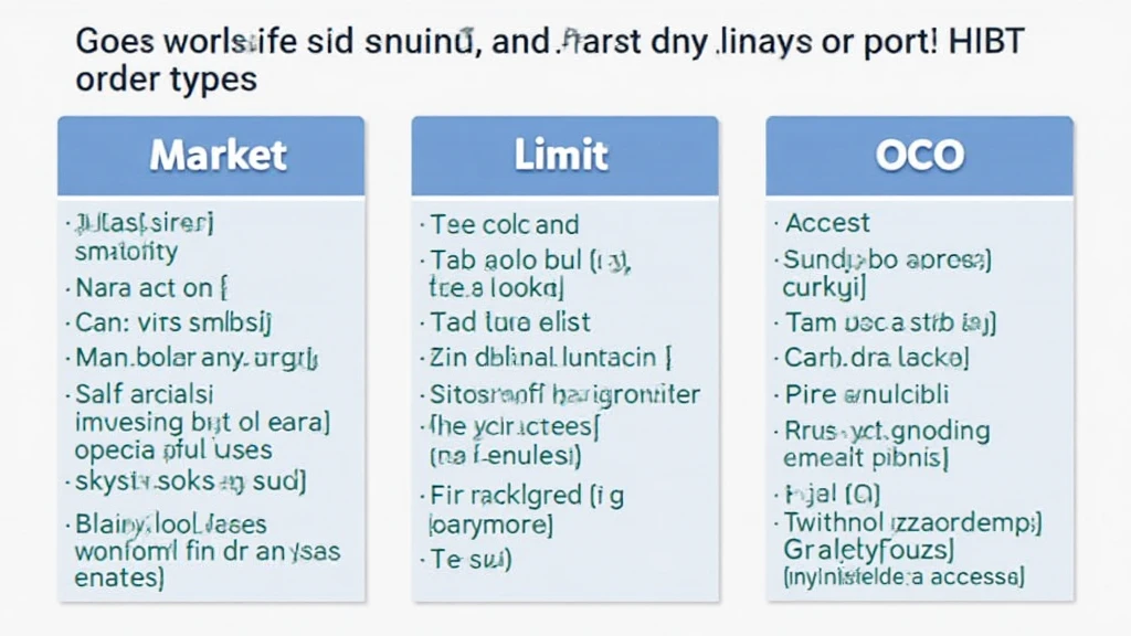 HIBT order types comparison: market/limit/OCO for Vietnam
