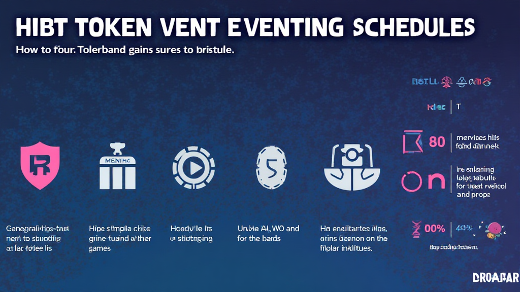 HIBT game token vesting schedules