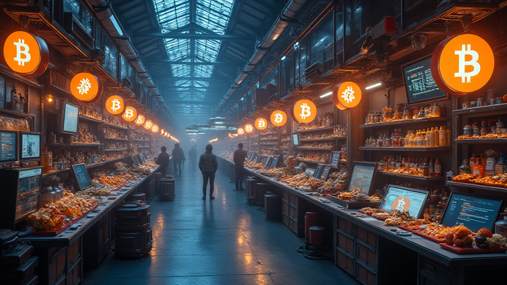 Bitcoin virtual goods marketplace