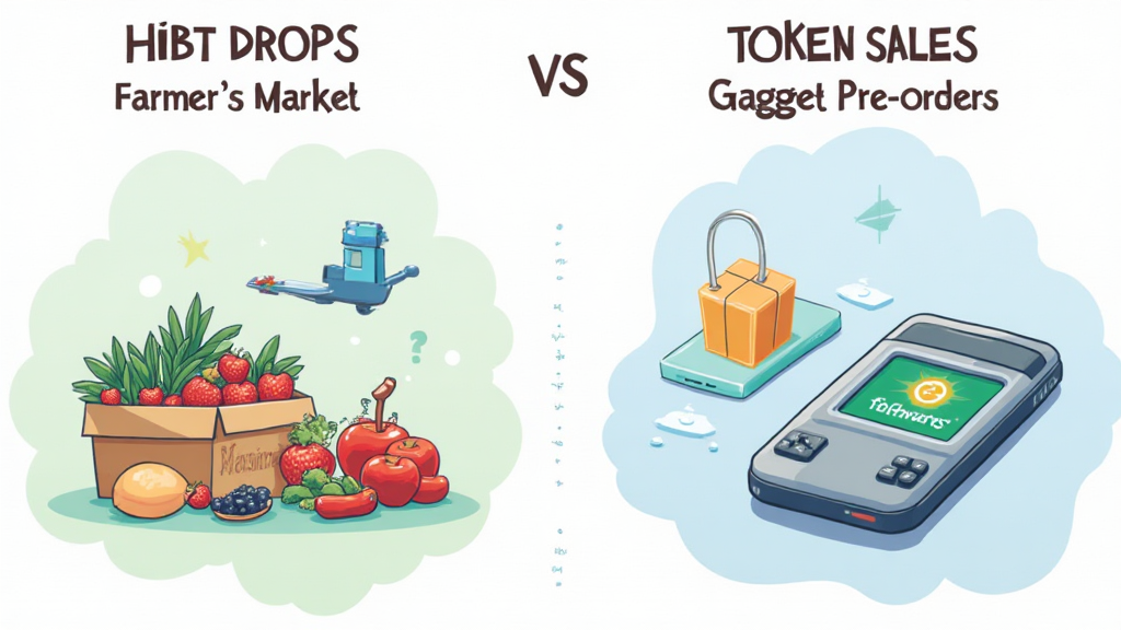 hibt drop versus token sale explained